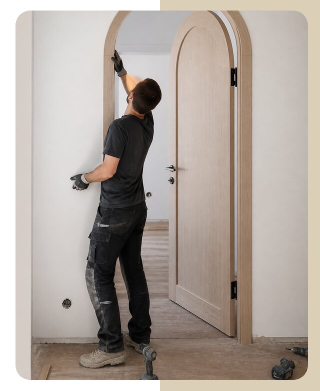 Установка арочной двери в Ялуторовске по цене от 7127 р. | ДвериЛегко-Лтр
