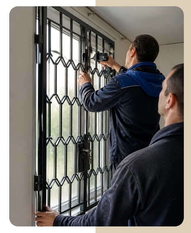 Установка распашных решеток в Ялуторовске цена от 6714 р. | ДвериЛегко-Лтр